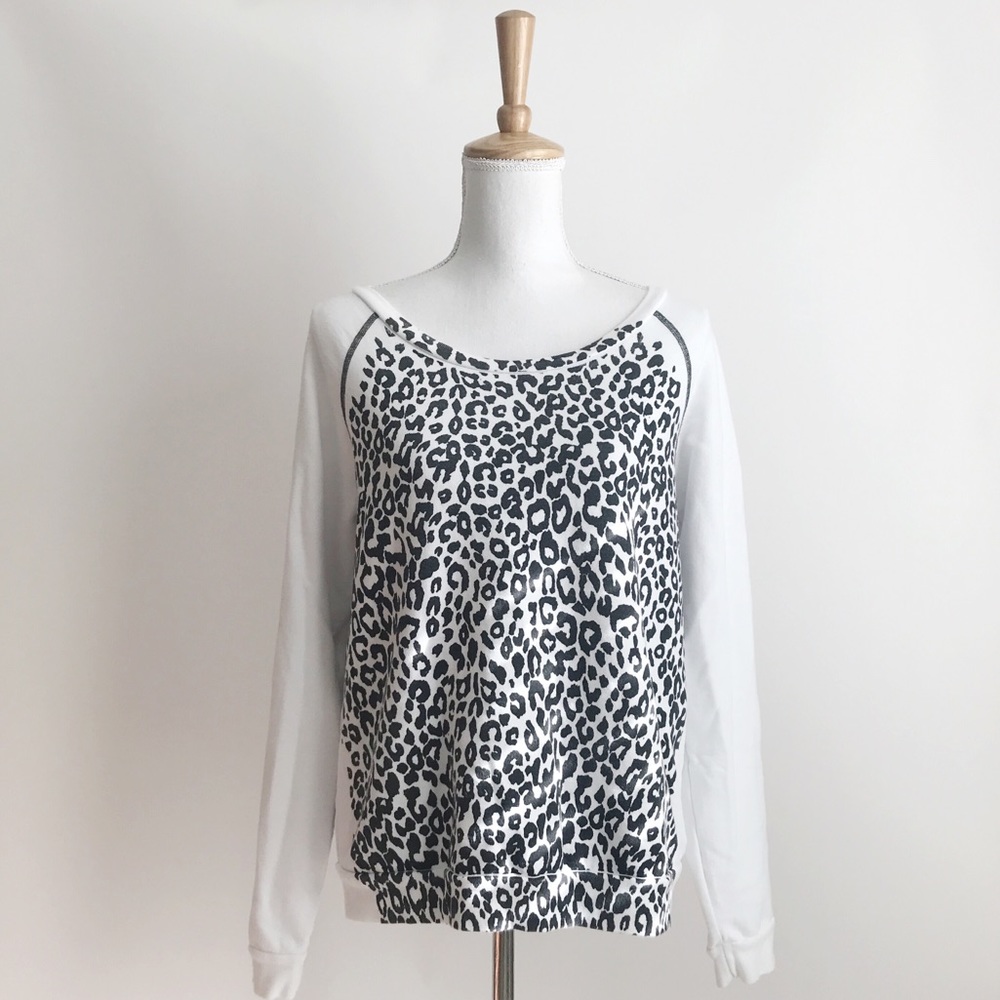 Rebecca  Mincoff Cheetah Print Sweatshirt